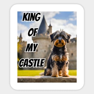 King of My Castle Yorkipoo Sticker